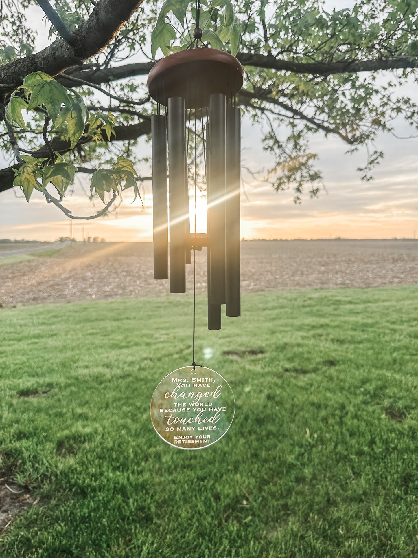 "Enjoy Your Retirement" Wind Chimes