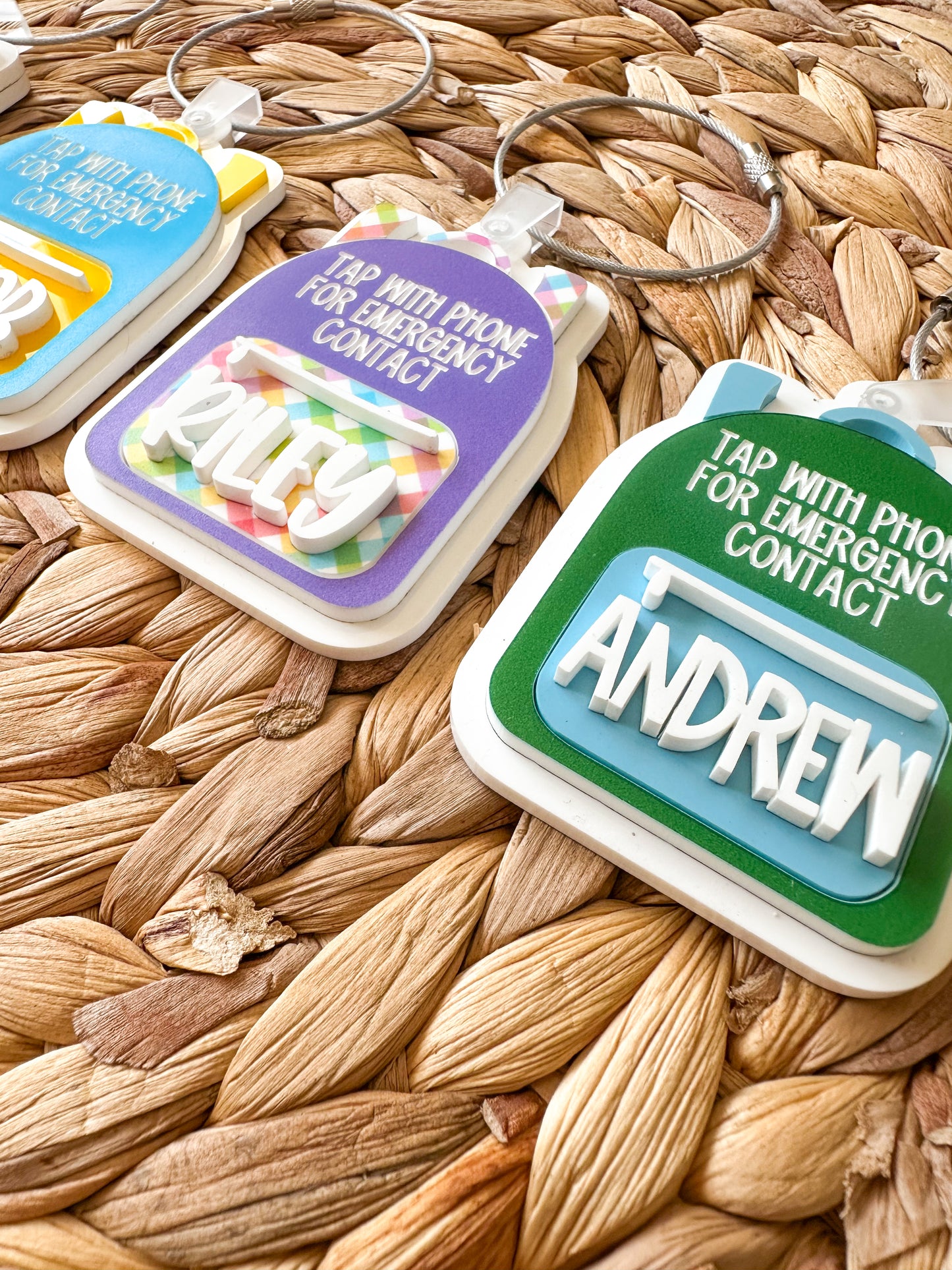 Emergency Contact Backpack Tag