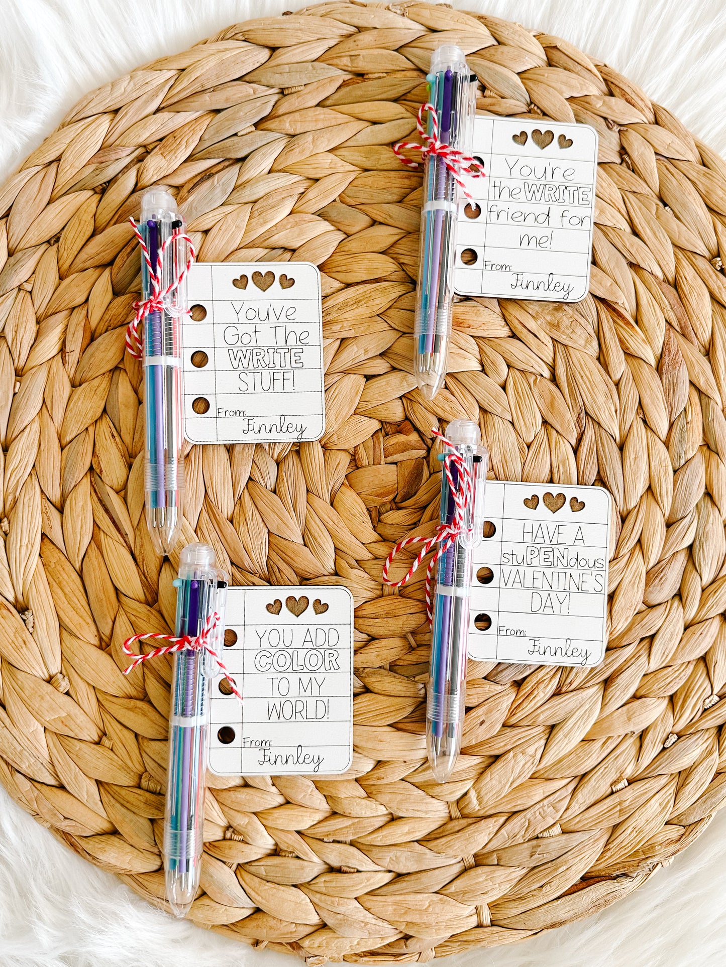 Valentines with Six Color Pen