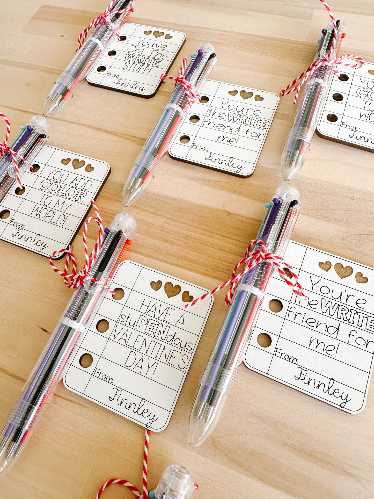 Valentines with Six Color Pen