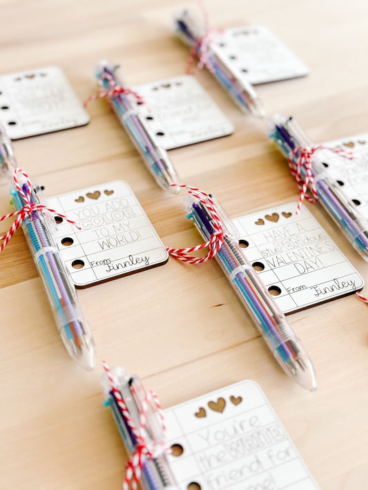 Valentines with Six Color Pen