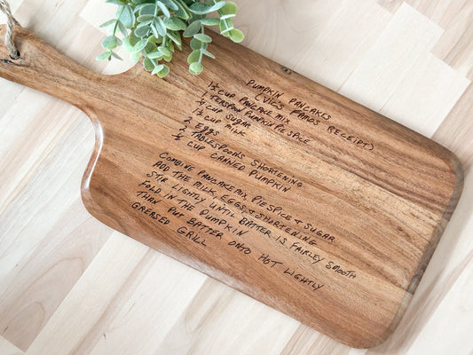 Recipe Cutting Board