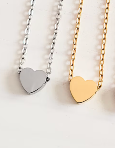 Heart Baseball Necklace