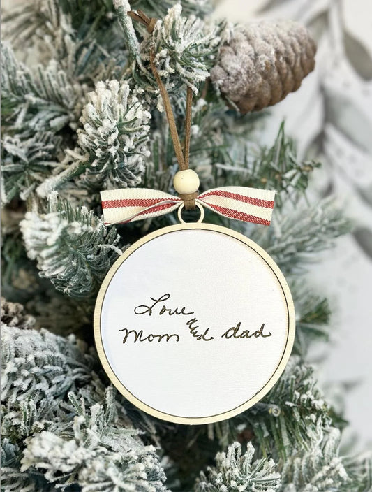 Handwriting Ornament