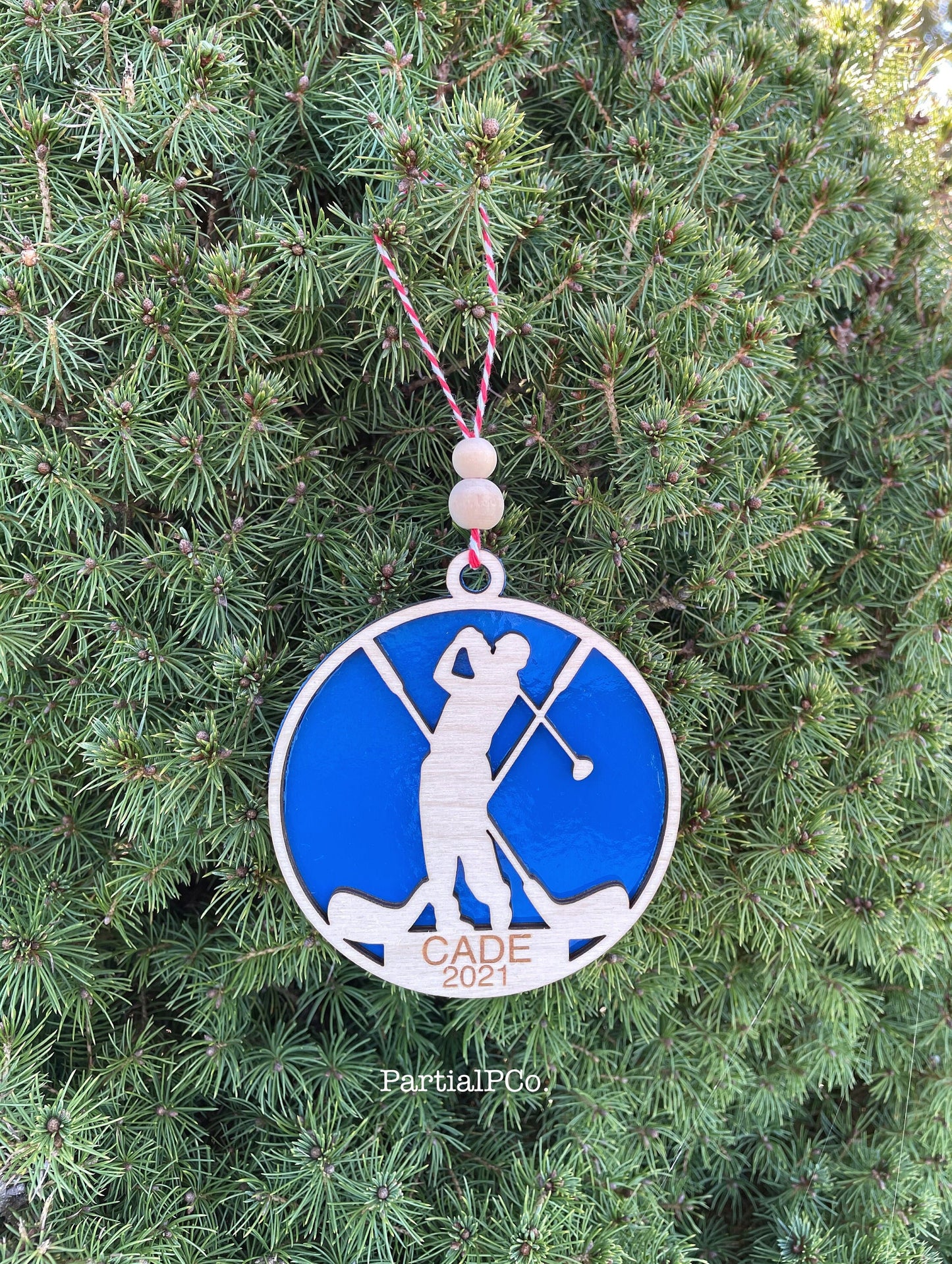 Personalized Golf Ornament