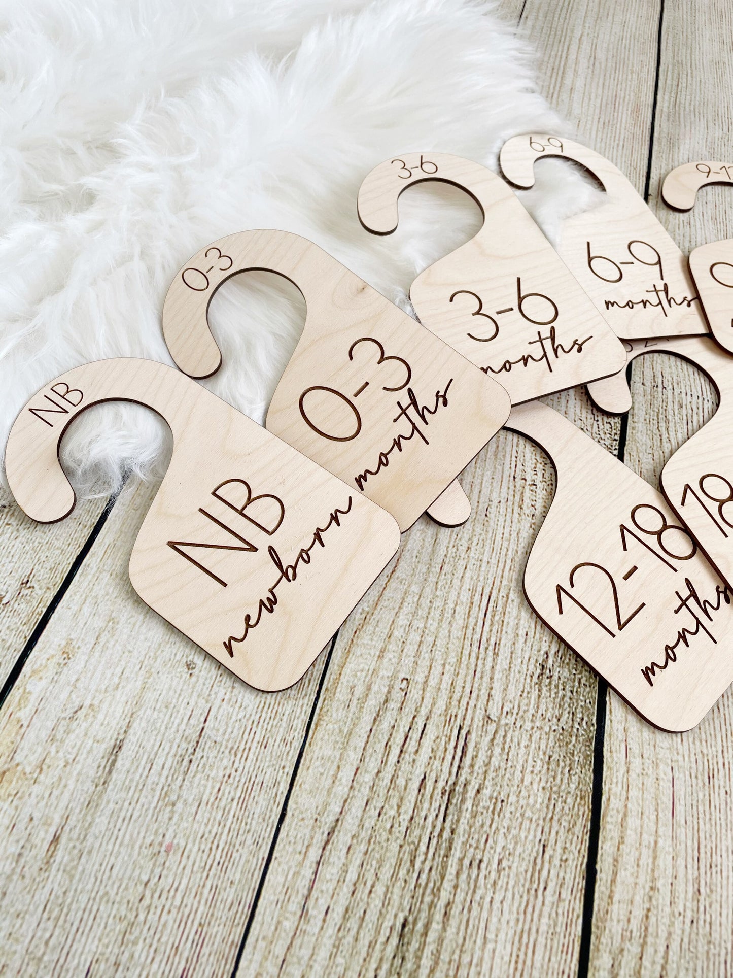 Nursery Closet Dividers - Wooden