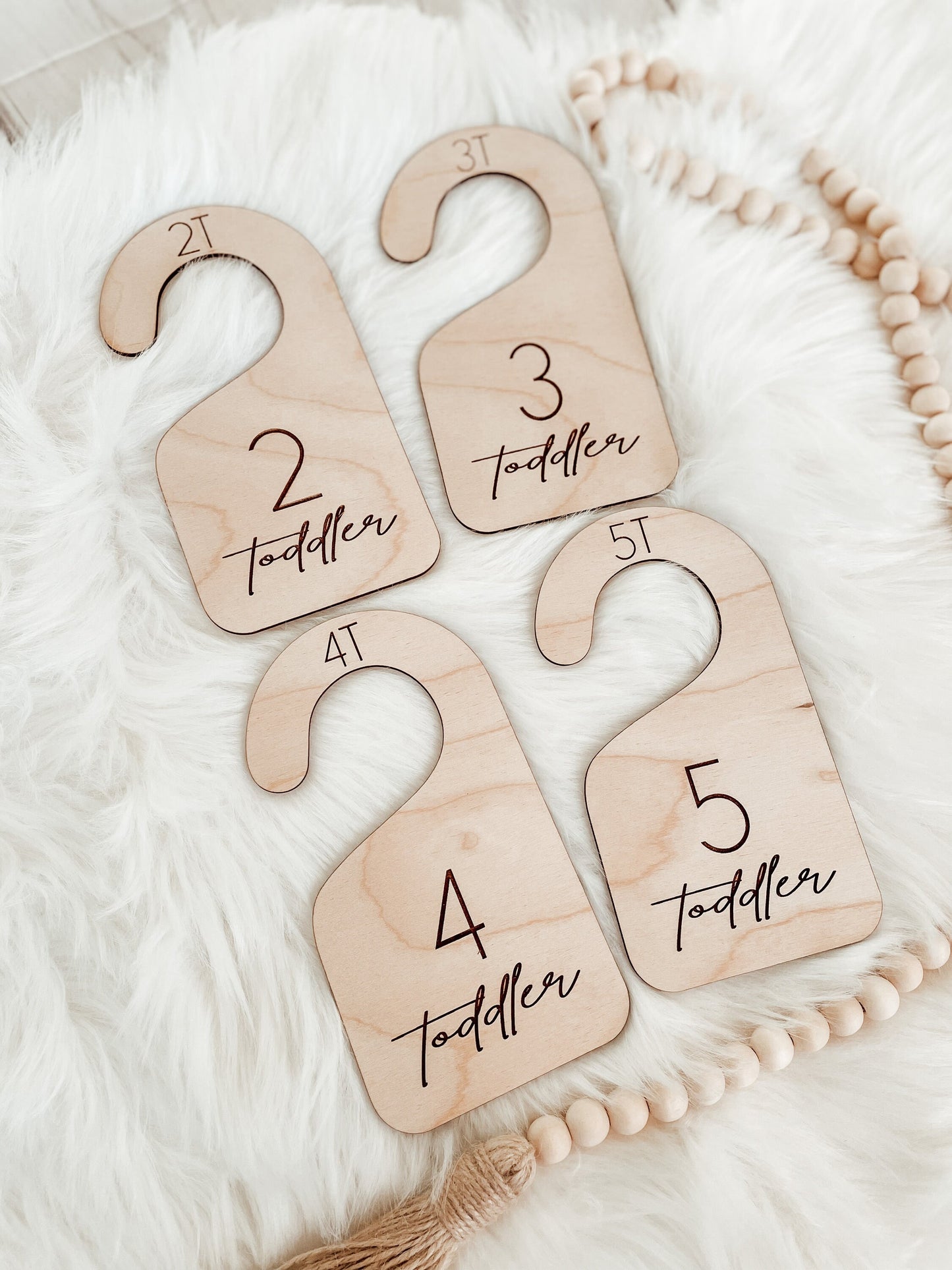 Nursery Closet Dividers - Wooden