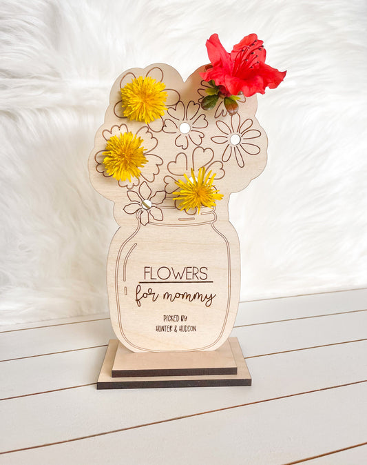 "Flowers for....." Picked Flower Holder