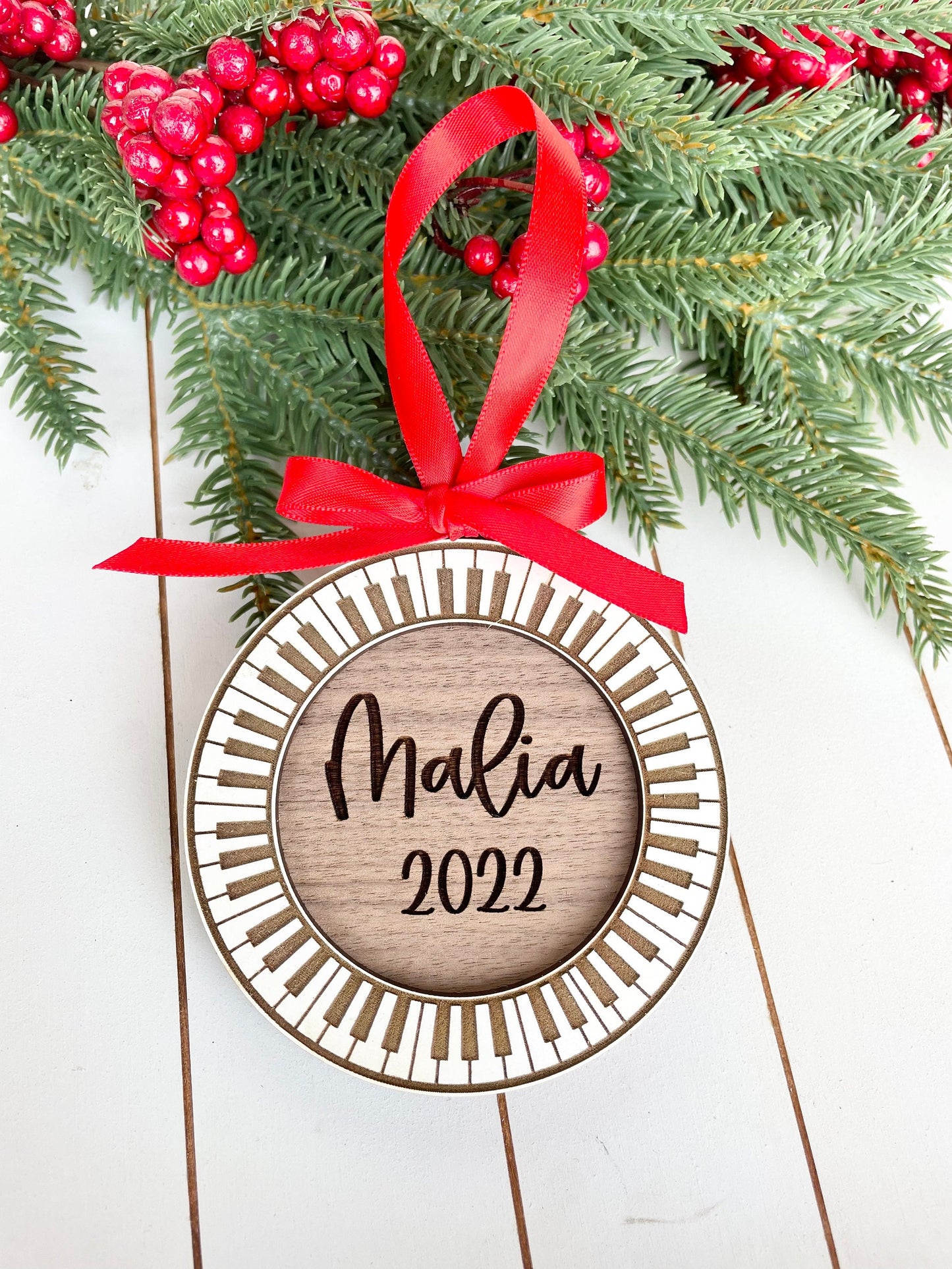 Personalized Piano Ornament