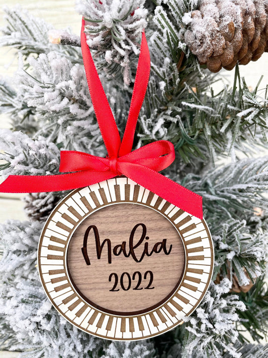 Personalized Piano Ornament