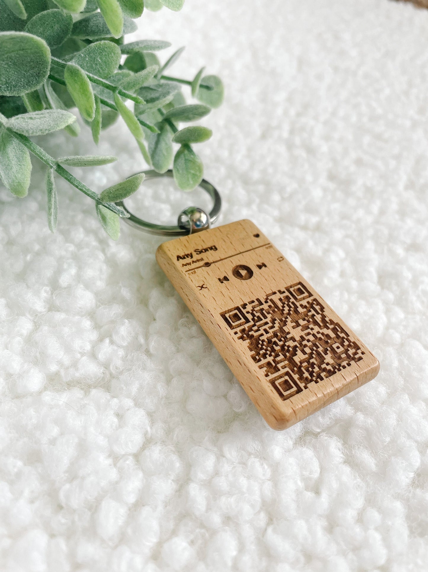 Scannable Music Code Keychain