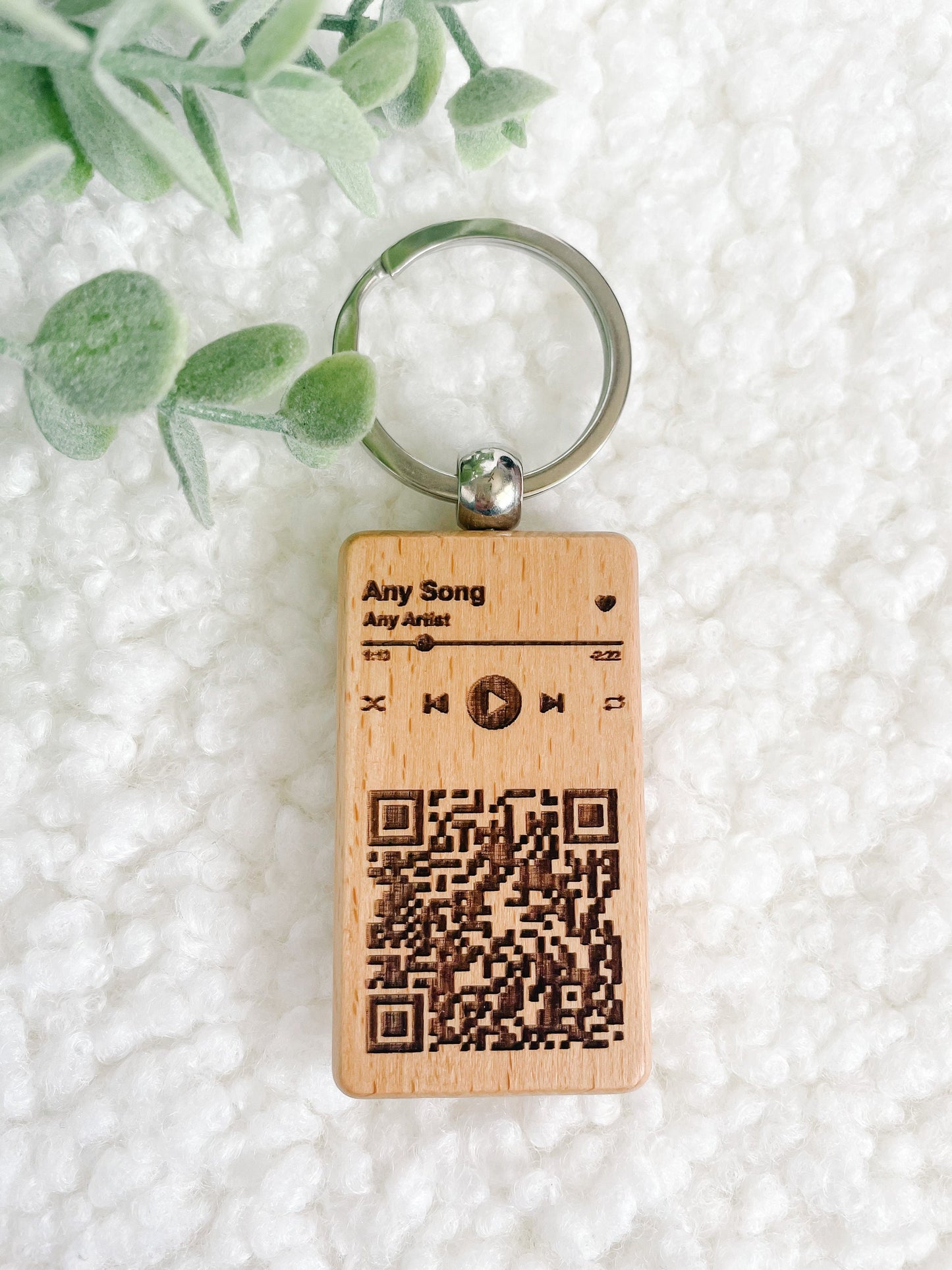 Scannable Music Code Keychain