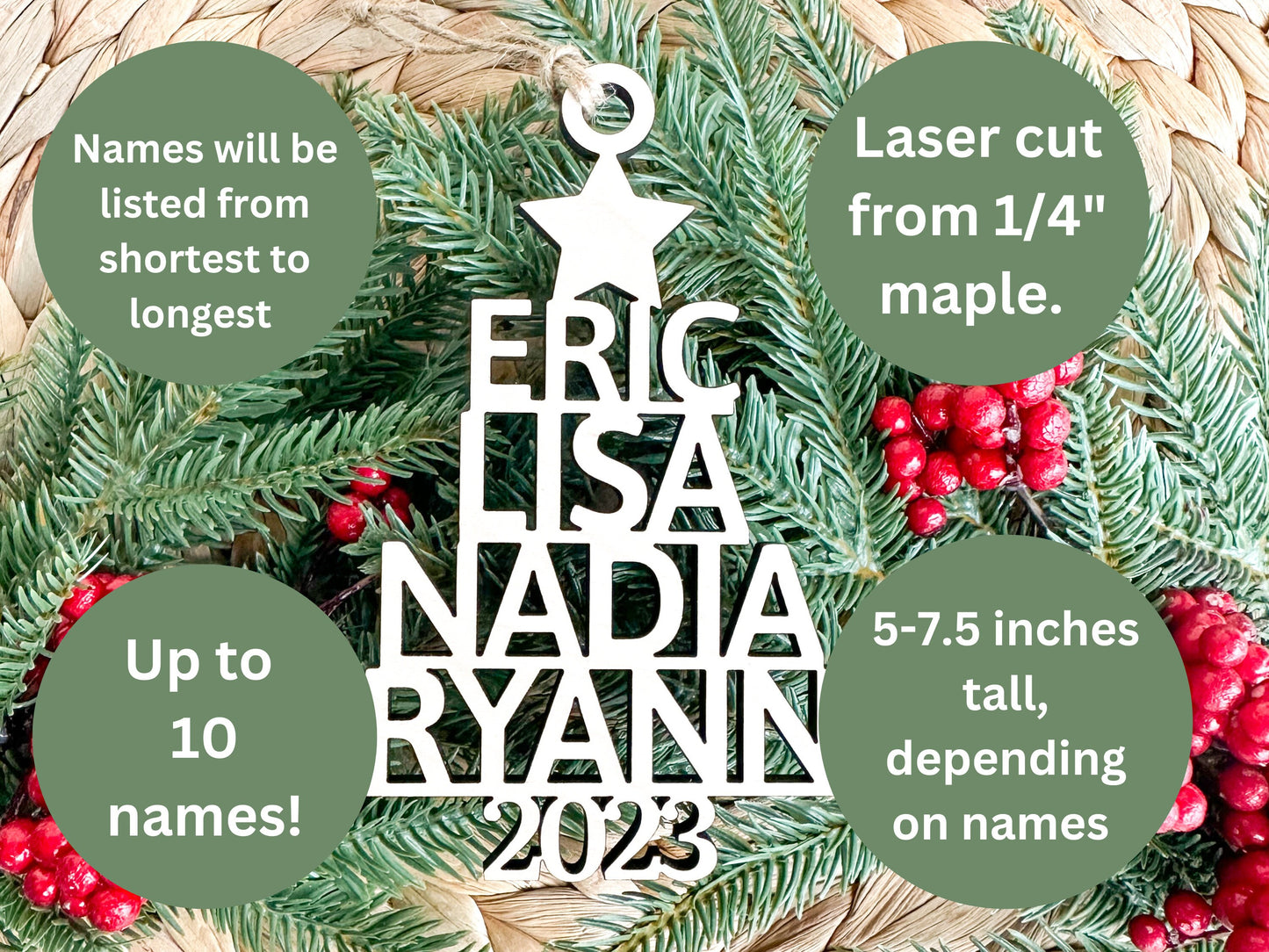 Name Tree Ornament